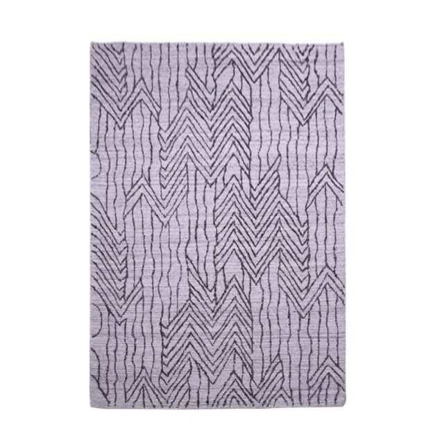 Natural Grey, Geometric Pattern PEQURA Rug