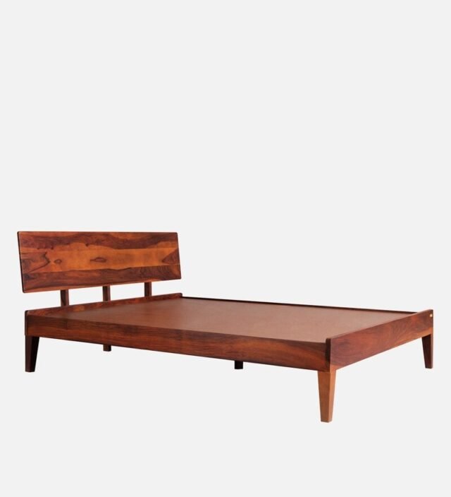 Bed G Queen Size bed In Honey Brown Colour