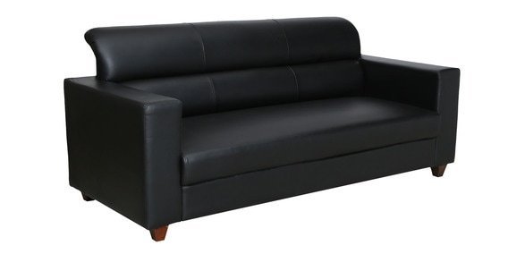 Kawa 3 Seater Sofa in Metal Black Colour