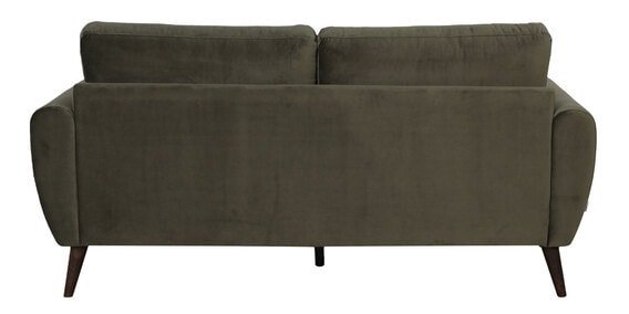 Merida 3 Seater Velvet Sofa In Dark Olive Colour