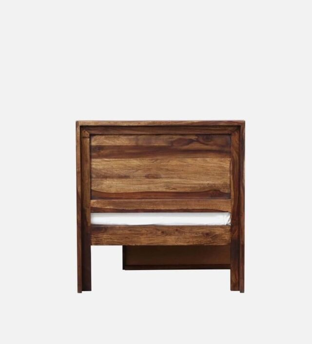 Segur Solid Wood Single Bed With Drawer Storage In Provincial Teak Finish