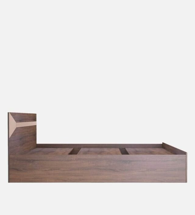 Tenchi King Size Bed In Walnut Finish