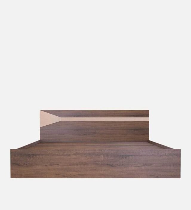 Tenchi King Size Bed In Walnut Finish
